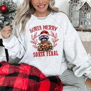  Sorta Merry Sorta Feral Bella Canvas Trendy Raccoon Xmas Sweater