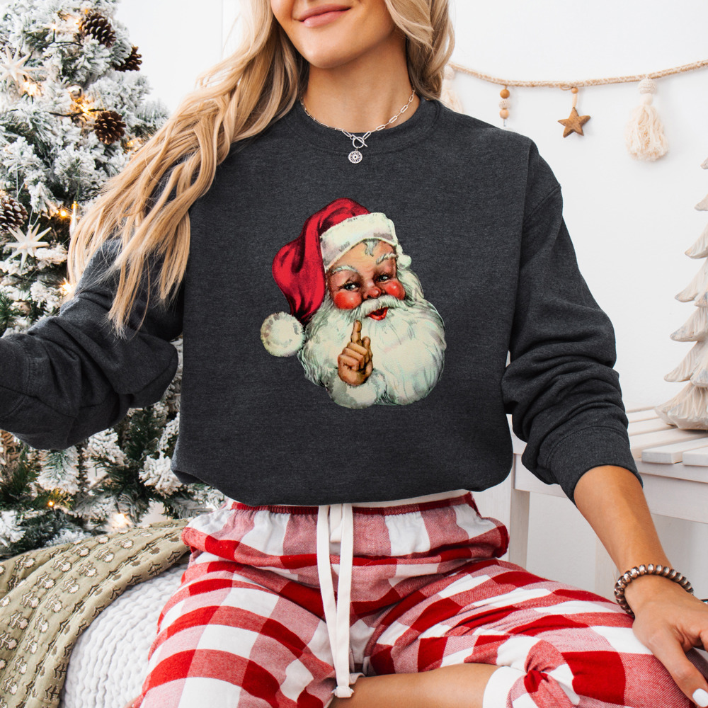 Classic Vintage Santa Bella Canvas Graphic Sweater