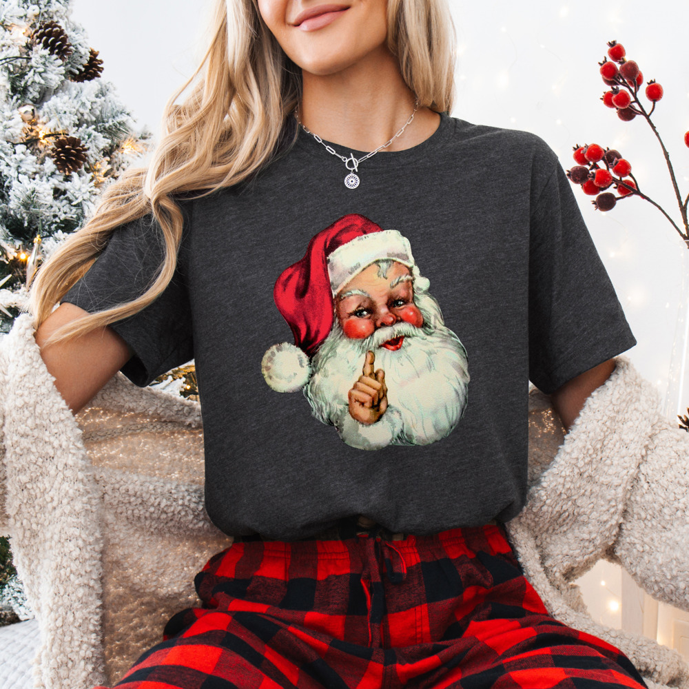 Classic Vintage Santa Bella Canvas Graphic Tee