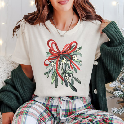 Merry Mistletoe Christmas Bella Canvas Tee