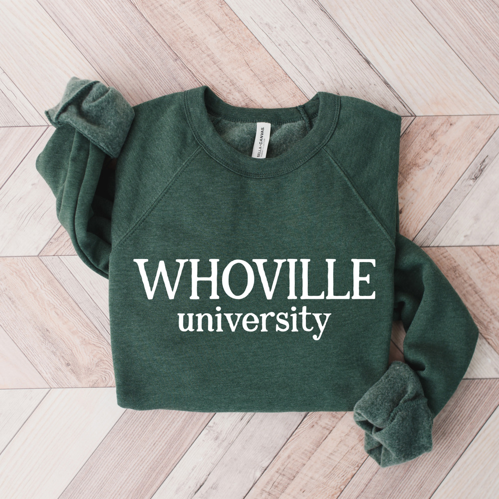 Whoville University Classic Character Holiday Bella Canvas Sweater