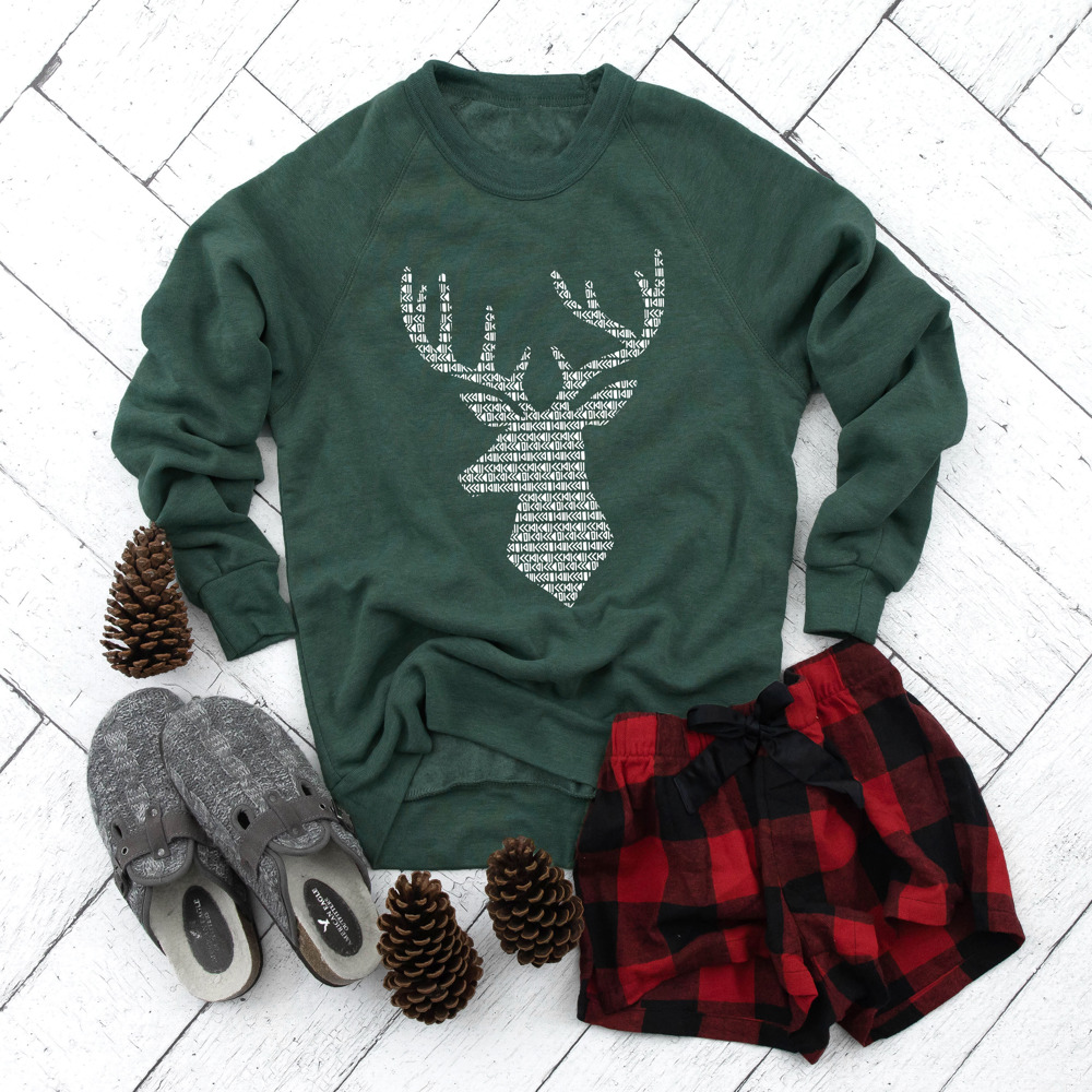 Cozy Oh Deer Christmas Holiday Bella Canvas Sweater