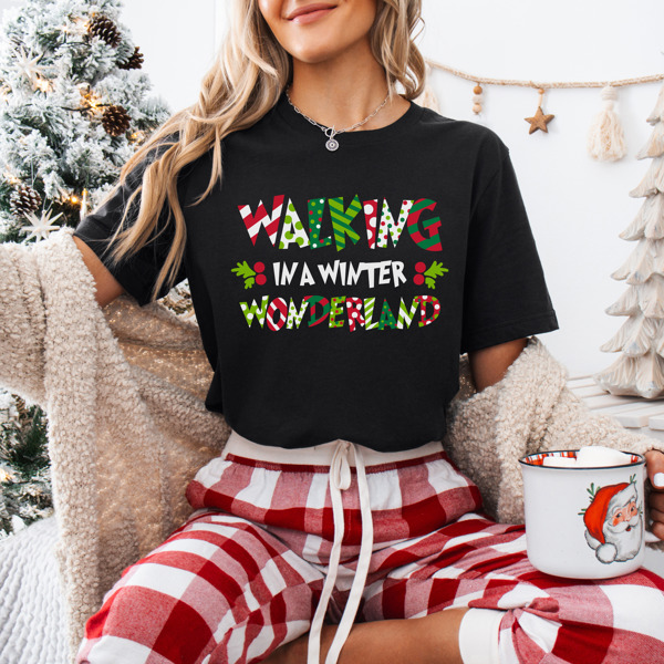 Walking In A Winter Wonderland Bella Canvas Tee