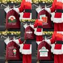  Personalized Christmas Velvet Santa Bags (Classic Designs) - Choose from 15 Designs