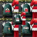  Personalized Christmas Velvet Santa Bags (Classic Designs) - Choose from 15 Designs