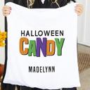  Personalized Halloween Trick or Treat Pillowcase Bag - Choose from 7 Designs