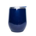 Navy Midnight Personalized Wine Tumbler 12 oz - Choose from 9 Colors and 20 Designs