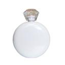 White Personalized Glam Flask 5 oz - Choose from 5 Colors and 20 Designs - Stocking Stuffers for Women