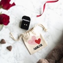 Personalized Love Themed Small Gift Bags - Valentines Day Gift - Choose from 9 Designs