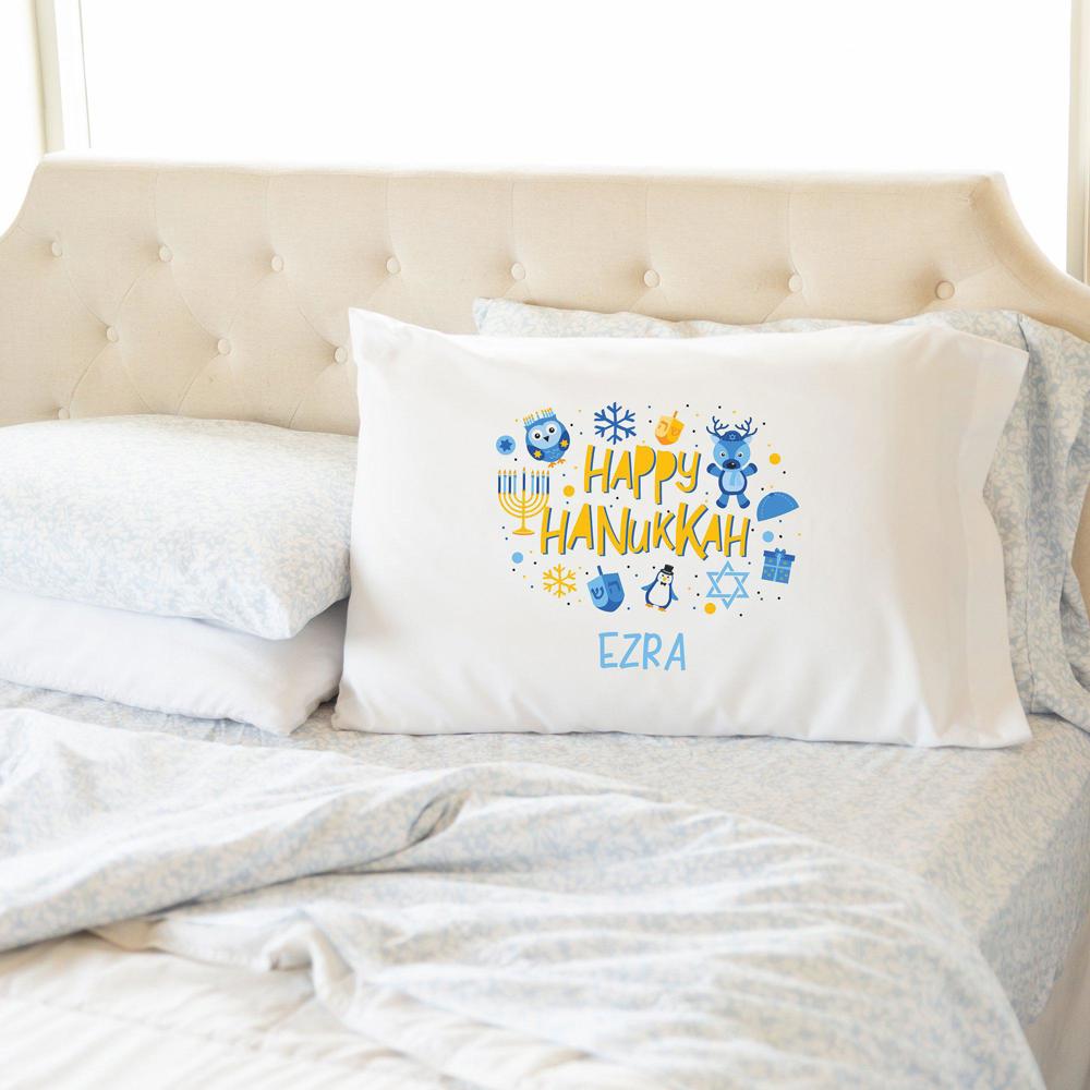 Personalized Hanukkah Pillowcases - Choose from 4 Designs