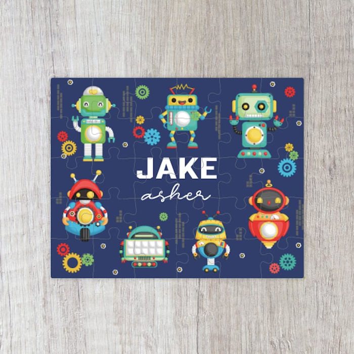 Personalized Kids Jigsaw Puzzles - Choose from 8 Designs and 4 Sizes (30, 48, 80, or 99-pieces) - Unique Christmas Stocking Stuffers