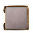  Personalized Brown Square 6-Coaster Set - Stocking Stuffers for Men - Choose from 19 Designs