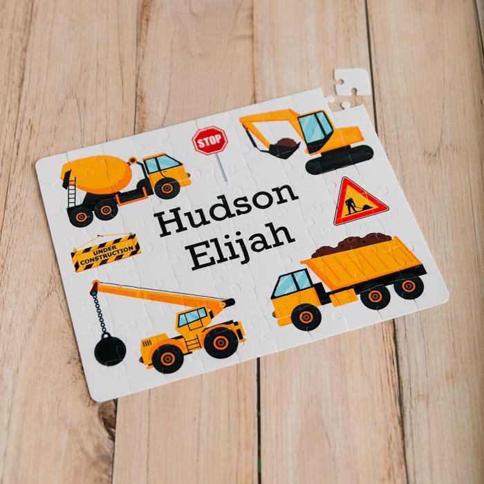 Personalized Kids Jigsaw Puzzles - Choose from 8 Designs and 4 Sizes (30, 48, 80, or 99-pieces) - Unique Christmas Stocking Stuffers