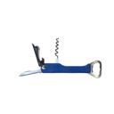 Blue Personalized Leather Wine Bottle Openers - Stocking Stuffers - Choose from 8 Colors and 14 Designs