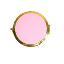 Pink Personalized Compact Mirrors - Stocking Stuffers for Women - Choose from 4 Colors and 24 Designs