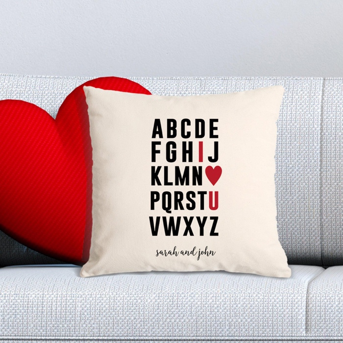 Personalized Loads of Love Throw Pillow Covers 18" x 18" (NO Insert Included) - Valentines Gift - Choose from 7 Designs