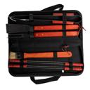  Personalized BBQ Set with Bag | Includes 3 Laser Engraved Tools | Choose from 2 Wood Variants