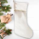  Personalized Family Velvet-trimmed Christmas Stockings - Choose from 3 Cuff Colors and 13 Classic Designs