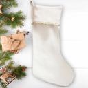  Personalized Kids Velvet Trimmed Christmas Stockings - Choose from 3 Cuff Colors and 9 Designs