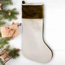  Personalized Family Velvet-trimmed Christmas Stockings - Choose from 3 Cuff Colors and 13 Classic Designs