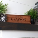  Personalized Wooden Family Name House Signs - 5" x 20" - Unique Housewarming or Wedding Gift for Couples