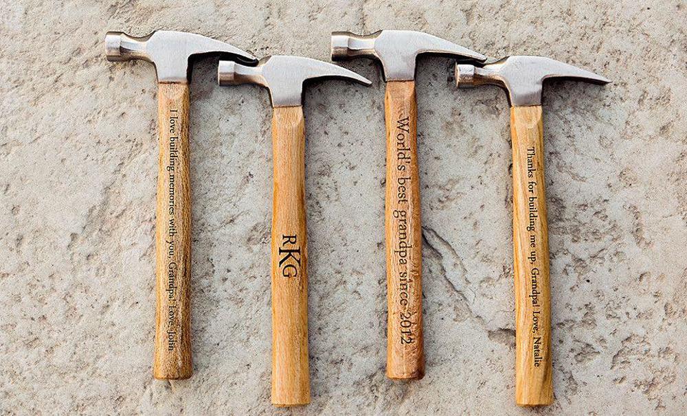 Personalized Hammer for Dad, Husband, Grandpa - Choose from Initials, Name or Message Engraving