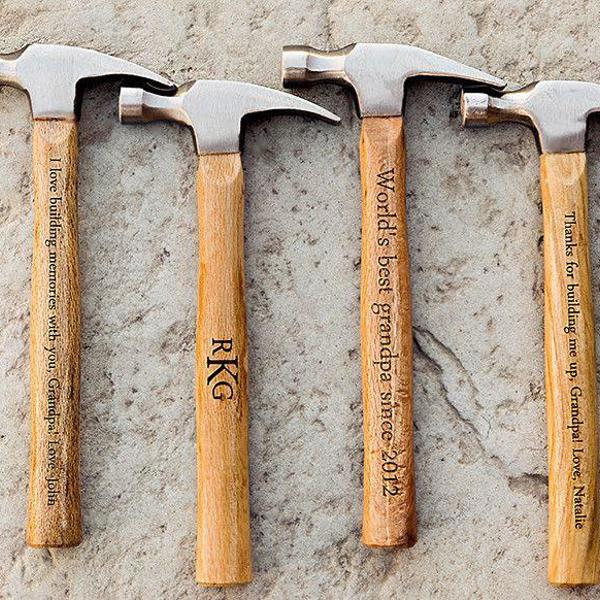 Personalized Hammer for Dad, Husband, Grandpa - Choose from Initials, Name or Message Engraving