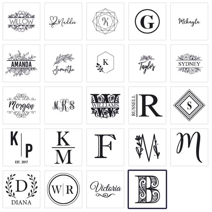 Personalized Circle Leather Tag | Choose from 4 Colors and 24 Designs