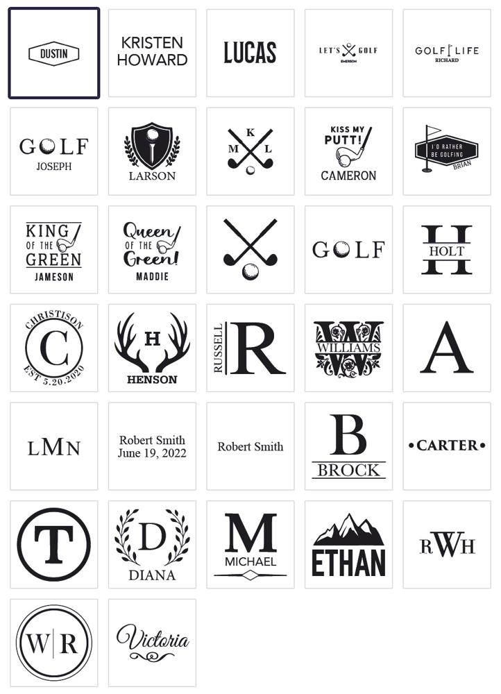 Personalized Golf Ball - Stocking Stuffers for Men and Women - Choose from 32 Designs