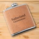  Personalized Cork Flask - Choose from 5 Designs - Stocking Stuffers for Men