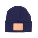 Navy Personalized Small Knit Beanies for Kids - Choose from 7 Colors and 15 Patch Text Designs