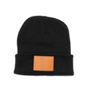 Black Personalized Small Knit Beanies for Kids - Choose from 7 Colors and 15 Patch Text Designs