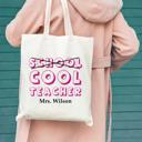  Personalized Teacher Tote Bags - Choose from 12 Designs