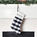  Personalized Red and Black Plaid Christmas Stockings - Choose from 2 Colors and 12 Designs