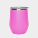 Pink Personalized Wine Tumbler 12 oz - Choose from 9 Colors and 20 Designs