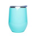 Teal Personalized Wine Tumbler 12 oz - Choose from 9 Colors and 20 Designs