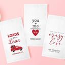  Personalized Valentine's Day Tea Towels - Choose from 7 Designs