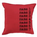  Personalized Family Names Throw Pillow Covers - Choose from 4 Colors and 3 Font Styles