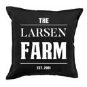  Personalized Colorful Farmhouse Throw Pillow Covers - Choose from 5 Colors and 4 Designs