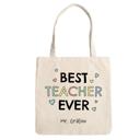  Personalized Teacher Tote Bags - Choose from 12 Designs