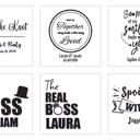  Personalized Wedding Themed Cork Coaster - One Coaster Only - Choose from 20 Designs