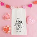  Personalized Valentine's Day Tea Towels - Calligraphy Designs - Choose from 6 Designs