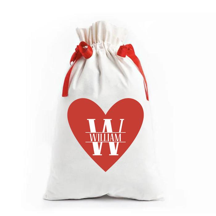 Personalized Love Themed Large Gift Bags - Unique Valentines Gift - Choose from 7 Designs