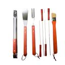  Personalized BBQ Set with Bag | Includes 3 Laser Engraved Tools | Choose from 2 Wood Variants