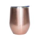 Rose Gold Personalized Wine Tumbler 12 oz - Choose from 9 Colors and 20 Designs