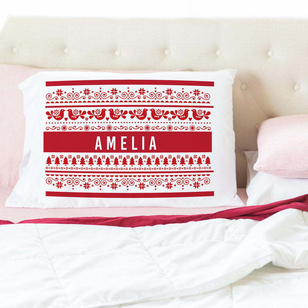 Personalized Kids' Christmas Pillowcases - Choose from 6 Designs