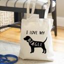  Personalized Dog Tote Bags - Choose from 22 Dog Breed Designs