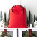 Red LARGE Personalized Christmas Cotton Santa Bags (Classic Designs) - Choose from 2 Sizes, 3 Colors, and 13 Designs