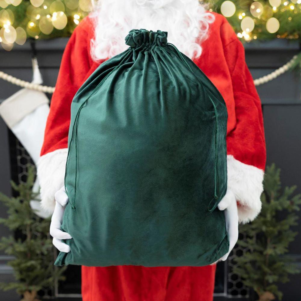 Personalized Christmas Velvet Santa Bags (Classic Designs) - Choose from 15 Designs