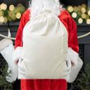 White Large Personalized Christmas Velvet Santa Bags (Classic Designs) - Choose from 15 Designs